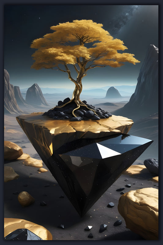 No Gravity Black Diamond Golden Tree 1